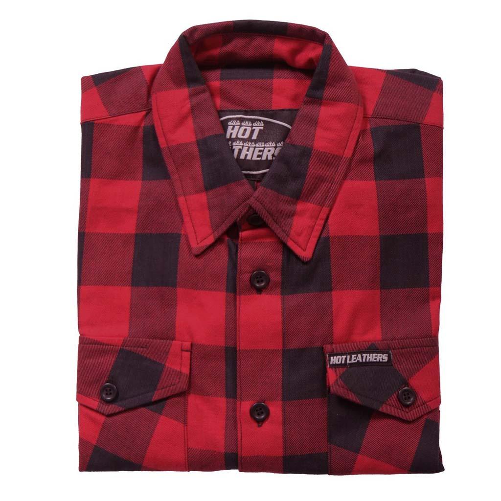 Red and Black Long Sleeve Flannel Shirt - Military Republic