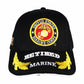 United States Marines Corps Retired Black Cap with Egg - Military Republic