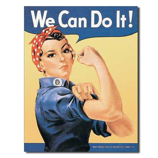 Rosie The Rivetor Tin Sign-Military Republic