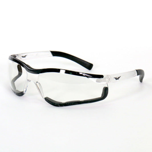 Safety Wings Motorcycle Glasses With Clear Lenses - Military Republic