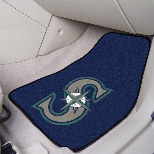 Seattle Mariners 2Pk Carpet Car Mat Set - Military Republic