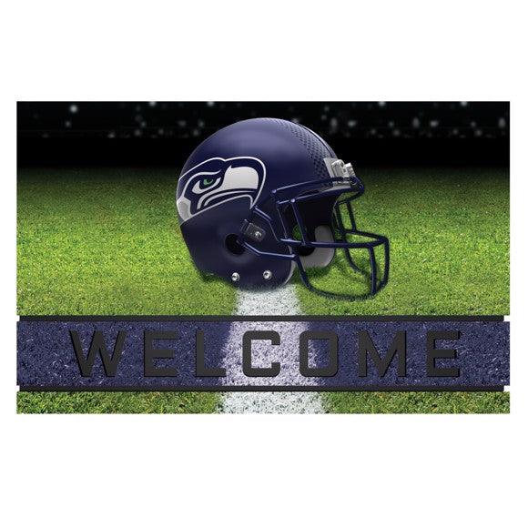 Seattle Seahawks Heavy Duty Crumb Rubber Door Mat - Military Republic