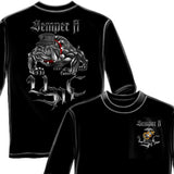 Semper Fi Chrome Dog T-Shirt-Military Republic