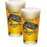 Semper Fi Chrome Pint Glasses-Military Republic