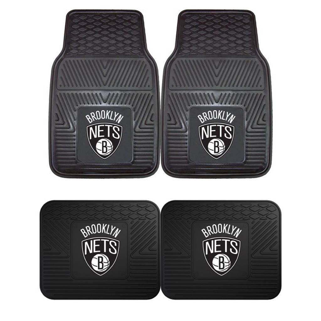 Brooklyn Nets 2pk Heavy Duty Vinyl Car Mat Set - Military Republic