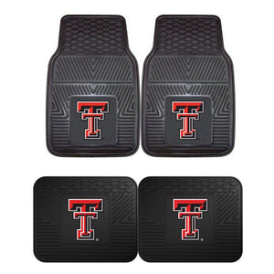 Texas Tech University 2pk Heavy Duty Vinyl Car Mat Set - Military Republic