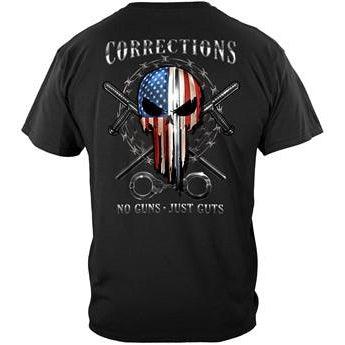 Skull of Freedom Corrections Officer T-shirt - Military Republic
