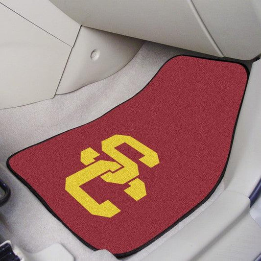 University of Southern California 2Pk Carpet Car Mat Set - Military Republic