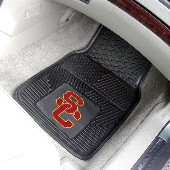 University of Southern California 2pk Heavy Duty Vinyl Car Mat Set - Military Republic