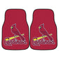 St. Louis Cardinals 2Pk Carpet Car Mat Set - Design 2 - Military Republic