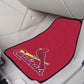 St. Louis Cardinals 2Pk Carpet Car Mat Set - Design 2 - Military Republic