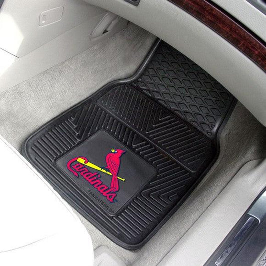 St. Louis Cardinals 2pk Heavy Duty Vinyl Car Mat Set - Military Republic