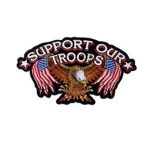 Support Our Troops Back Patch-Military Republic
