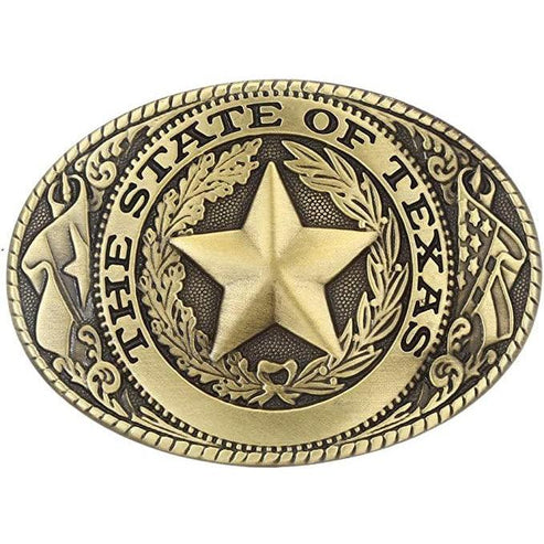 Texas State Pride Star Zinc Alloy Belt Buckle – Military Republic