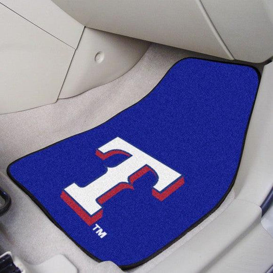 Texas Rangers 2Pk Carpet Car Mat Set - Military Republic