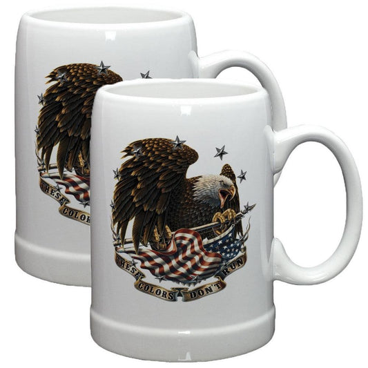 These Colors Don't Run Stoneware Mug Set-Military Republic