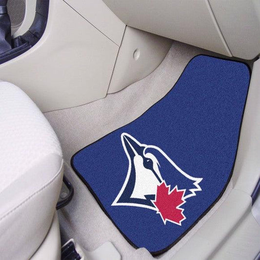 Toronto Blue Jays 2Pk Carpet Car Mat Set - Design 2 - Military Republic