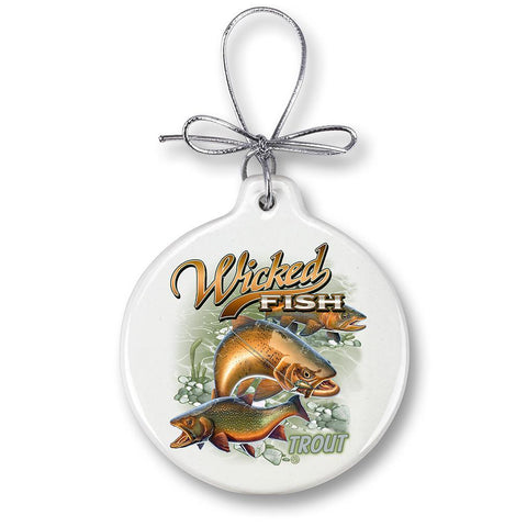 Trout Fishing Christmas Ornament - Military Republic