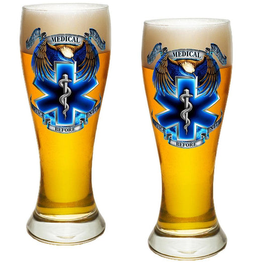 True Heroes EMS Pilsner Glass Set-Military Republic