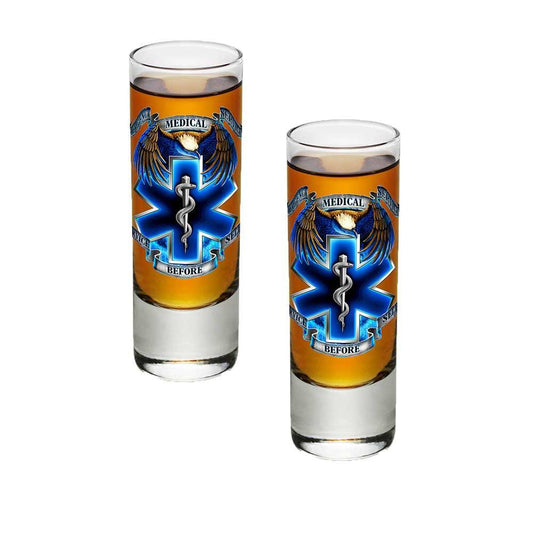 True Heroes EMS Shot Glasses-Military Republic