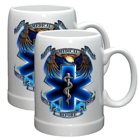 True Heroes EMS Stoneware Mug Set-Military Republic