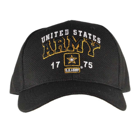 United States Army Performance Emblem Black Cap - Military Republic