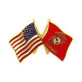 United States Marine Corps Crossed Flags Pin 1 inch - Military Republic