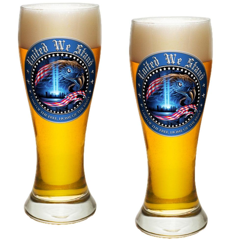 United We Stand Pilsner Glass Set-Military Republic