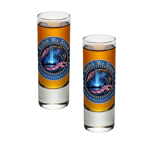 United We Stand Shot Glasses-Military Republic