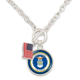 U.S. Air Force Toggle Necklace with American Flag - Military Republic