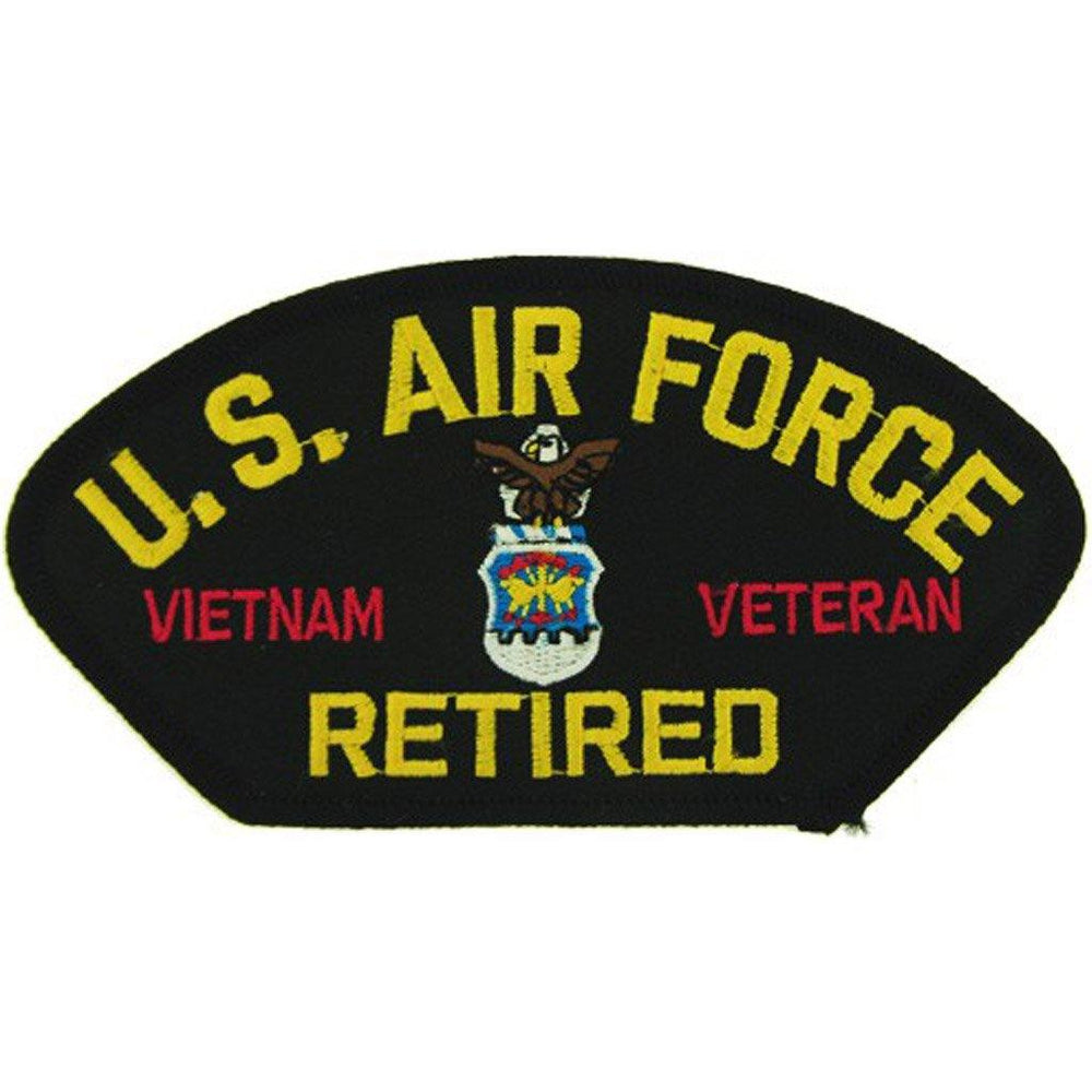 U.S. Air Force Vietnam Veteran Retired Emblem Black Patch (4