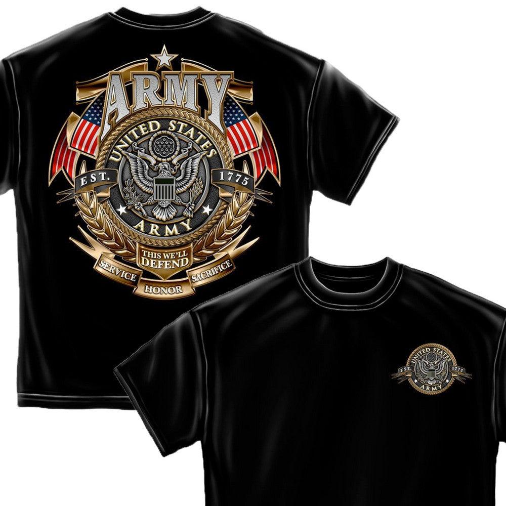 US Army Badge T-Shirt-Military Republic