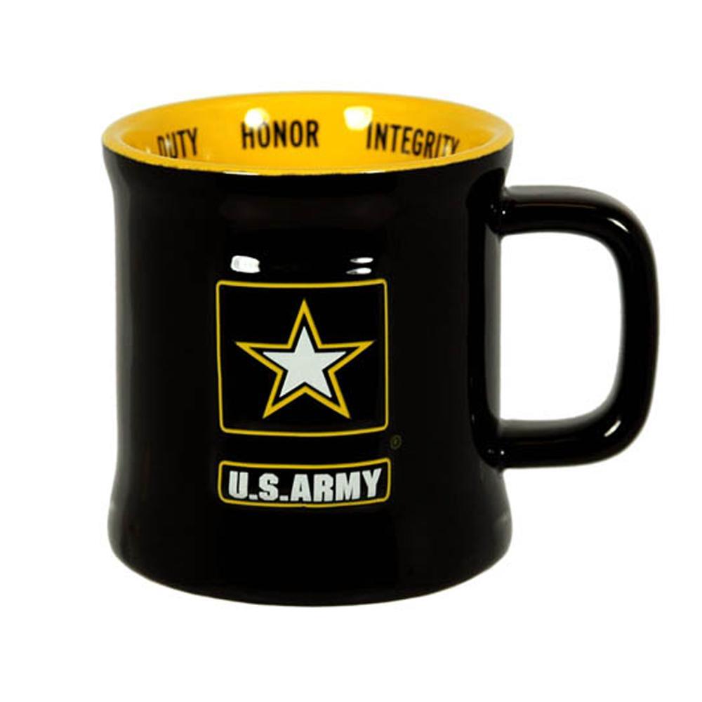 US Army Ceramic Mug with Army Star Relief Logo - Military Republic