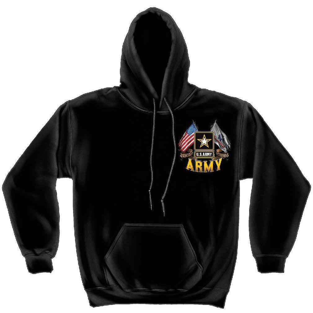 US Army Double Flag Hoodie + 2