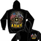 US Army Double Flag Hoodie-Military Republic