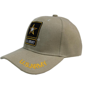 U.S ARMY Embroidery Khaki Cap – Military Republic