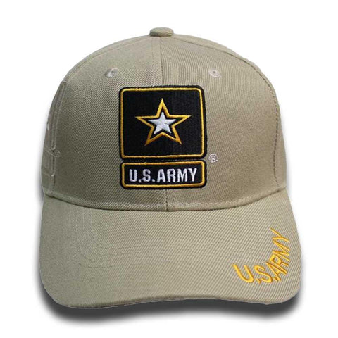 U.S ARMY Embroidery Khaki Cap-Military Republic