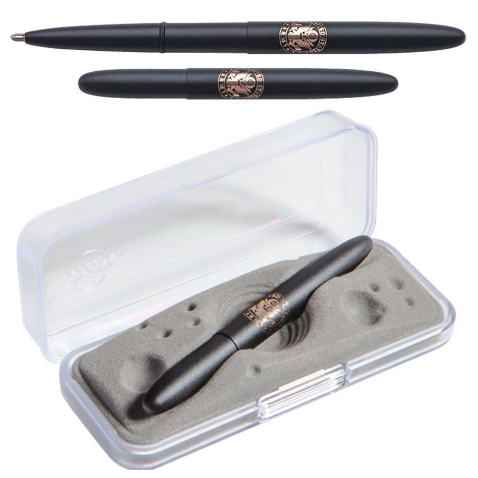U.S. Army Insignia Matt Black Bullet Space Pen - Military Republic