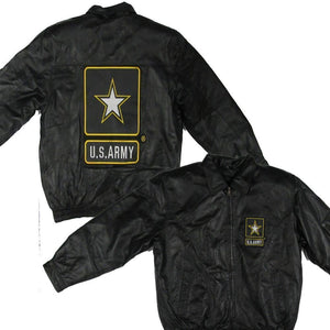 U.S. ARMY Leather Jacket-Military Republic