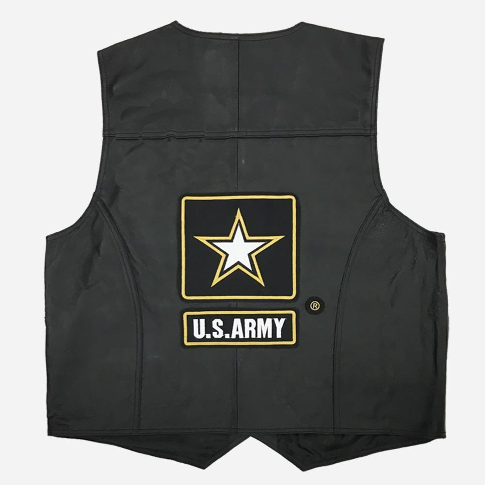 U.S. Army Leather Vest-Military Republic