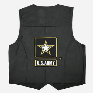 U.S. Army Leather Vest-Military Republic