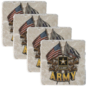 US Army Limited Edition Double Flag 2017 Collectors Set-Military Republic