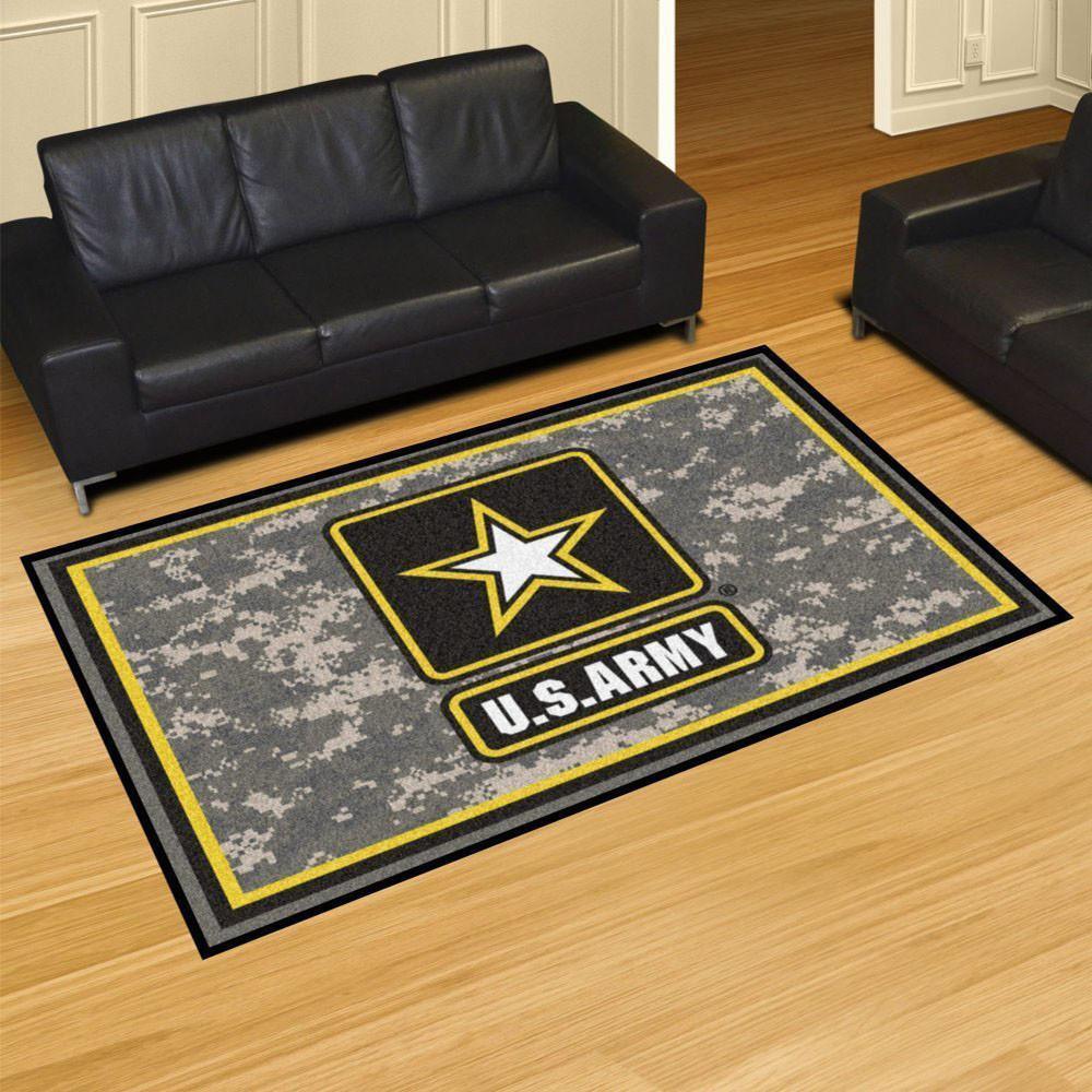 Round Rug Army US Army Star 8 x 10 Rug – Military Republic