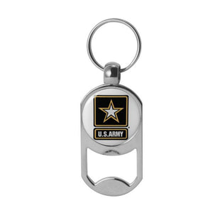 U.S. Army Star on Zinc Alloy Bottle Opener Key Chain - Military Republic