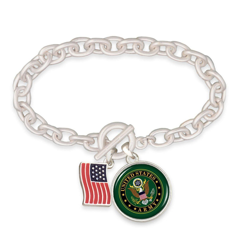 U.S. Army Toggle Bracelet with American Flag - Military Republic