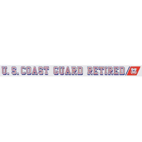 U.S. Coast Guard Retired 20.5"x1.5" Window Strip - Military Republic