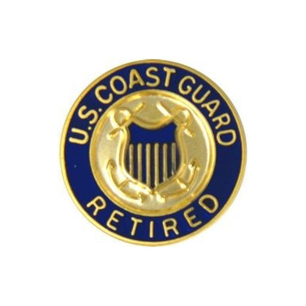 U.S. Coast Guard Retired Insignia Pin (5/8