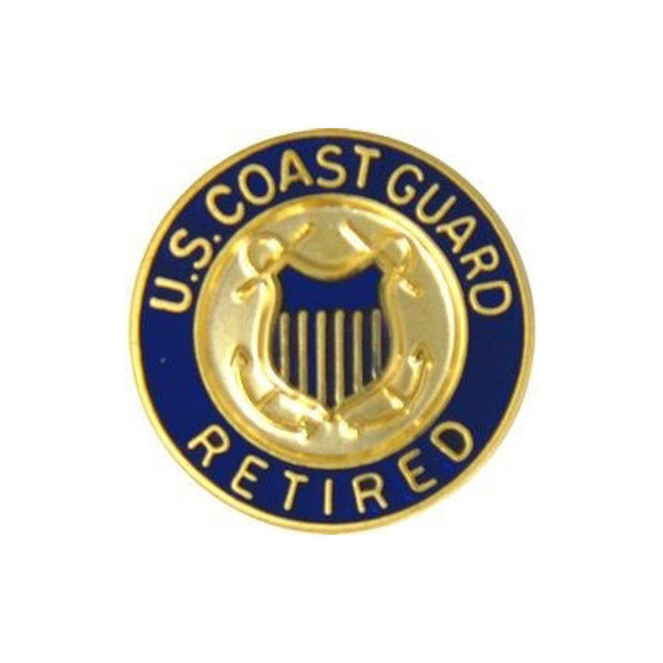 U.S. Coast Guard Retired Insignia Pin (5/8") - Military Republic