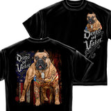 U.S. Dogs Of Valor American Made Pit Bull T-Shirt-Military Republic
