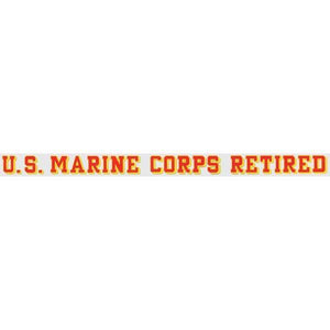 U.S. Marine Corps Retired 24.75"x1.5" Window Strip - Military Republic